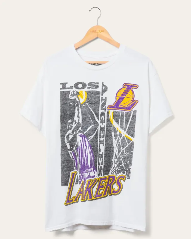 Lakers Jump Shot Short Sleeve Tee sold by Junk Food Clothing