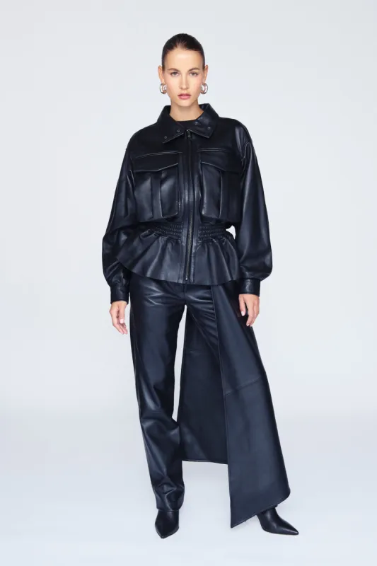 Hazel Leather Jacket sold by DUCIE