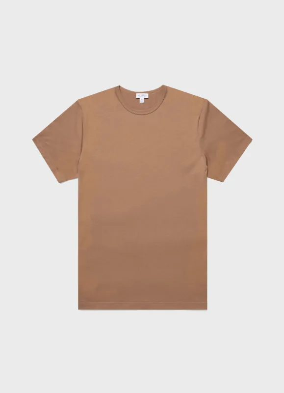 Men's Classic T-shirt in Almond sold by Sunspel