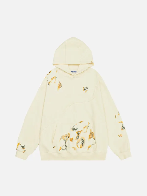 Aelfric Eden Burn Lace Patchwork Hoodie sold by Aelfric Eden