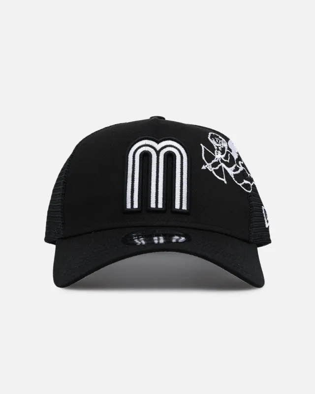 New Era Mexico National Baseball Team 'Cherub Trucker' 9FORTY A-Frame Trucker Snapback Black/White sold by Culture Kings