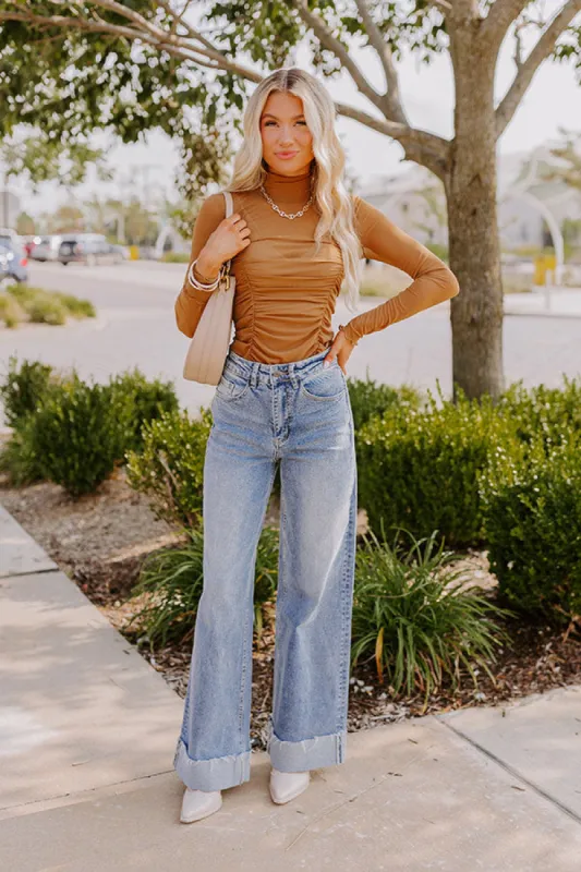 The Carter High Waist Wide Leg Jean in Medium Wash sold by Impressions