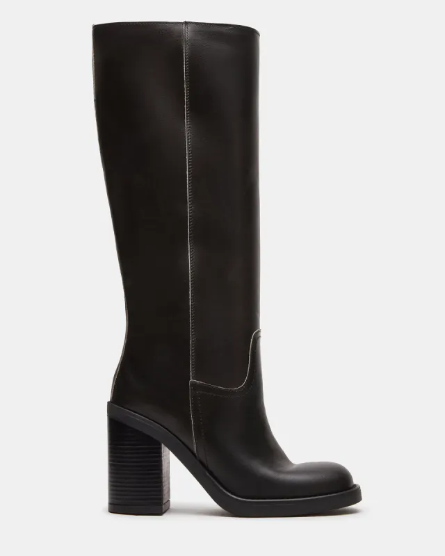 WESTLEY BLACK LEATHER sold by Steve Madden