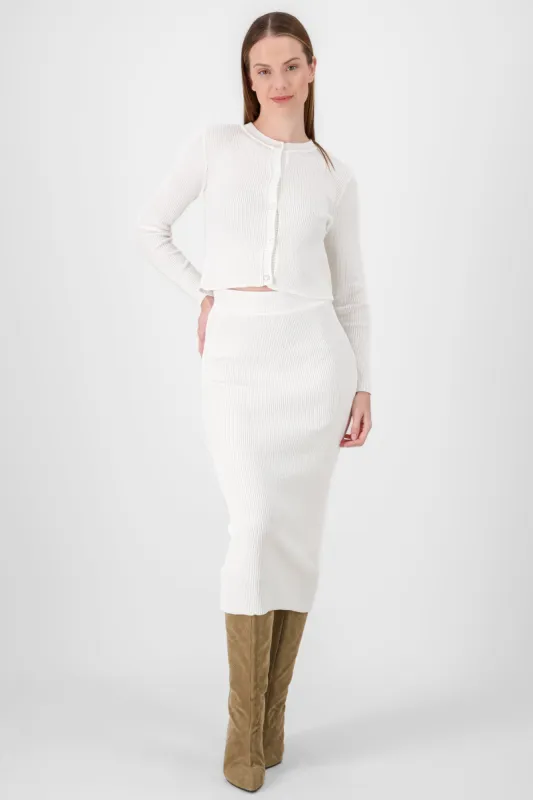 Falda midi tejido grueso rib Hypsters sold by Shasa