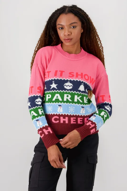 Sueter navidad frases lurex sold by Shasa