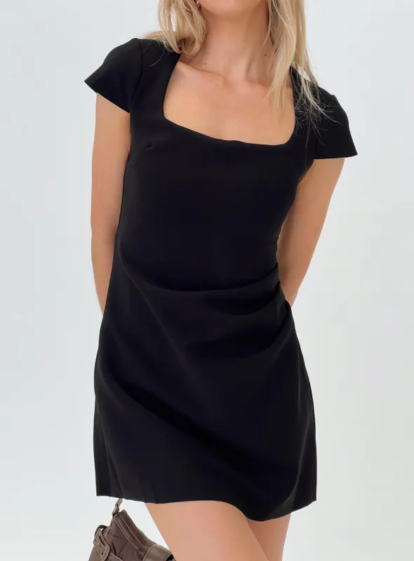 Ellarah Mini Dress Black sold by Princess Polly