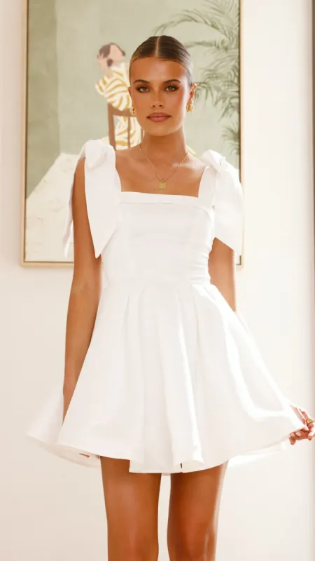 Annette Mini Dress  - White sold by Billy J