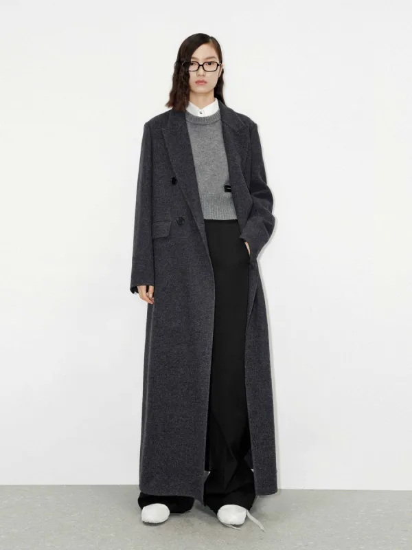 Merino Wool Long Overcoat sold by Mo&Co