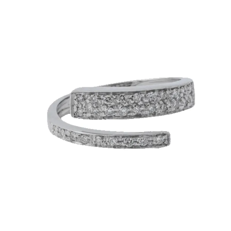 Contrarié rivière en or blanc et diamants sold by 58 Facettes