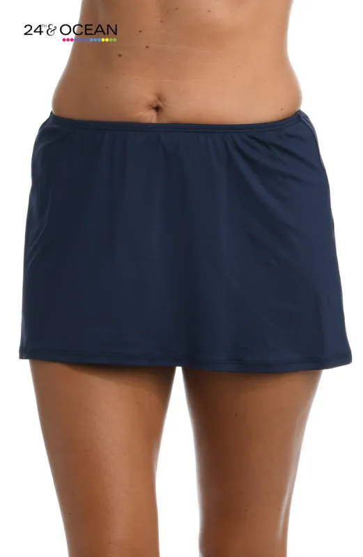 24th & Ocean Solid Skirted Hipster Bottom sold by La Blanca