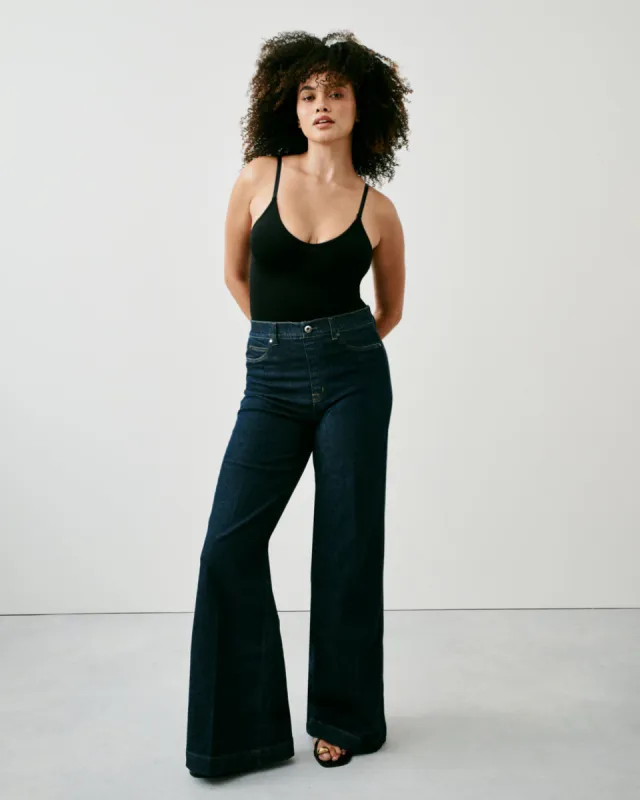SPANXshape™ EveryWear Wide Leg Jeans, Raw Indigo sold by SPANX
