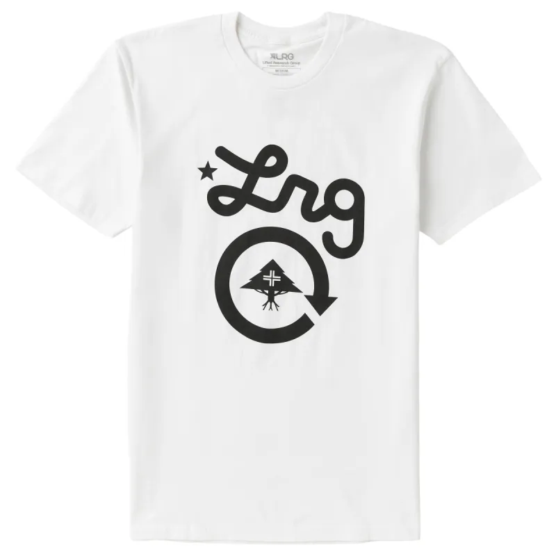 4700 SCRIPT CIRCLE TEE - WHITE sold by Lrg