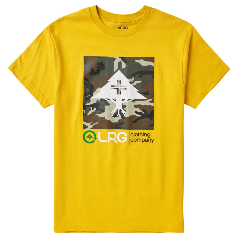 4700 BOXED UP CAMO TEE - GOLD sold by Lrg
