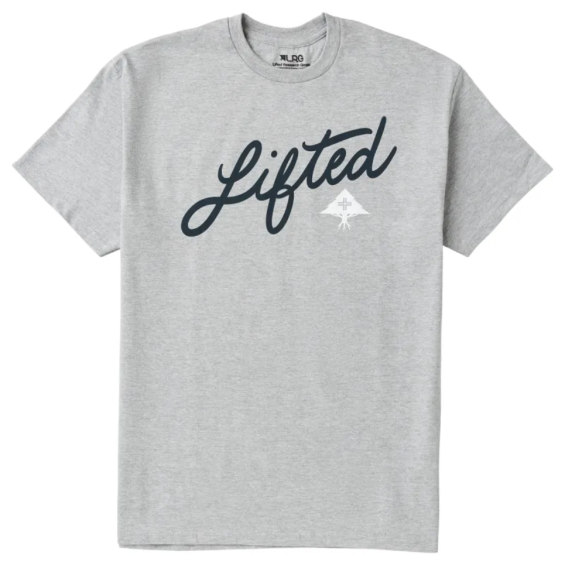 4700 ANGLED SCRIPT TEE - ATHLETIC HEATHER sold by Lrg