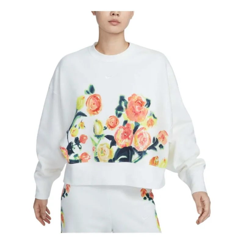 (WMNS) Nike Sportswear Phoenix Fleece Artist Collection Over Oversized Crew Neck Sweatshirt Asia Sizing 'Sail' HF4690-133 sold by KicksCrew