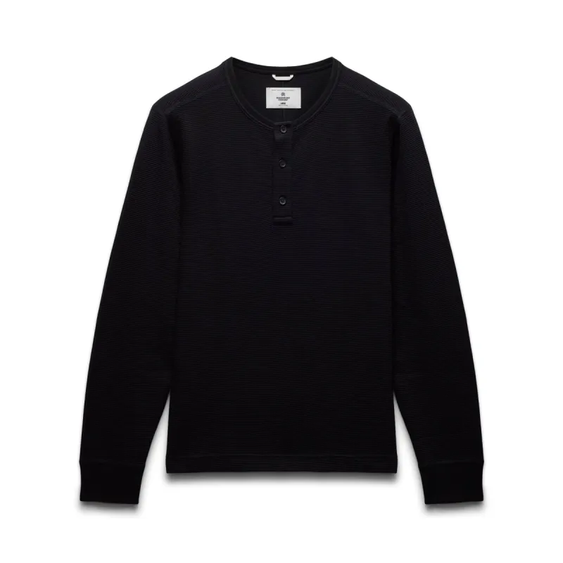 Lightweight Waffle Standard Henley sold by Reigning Champ