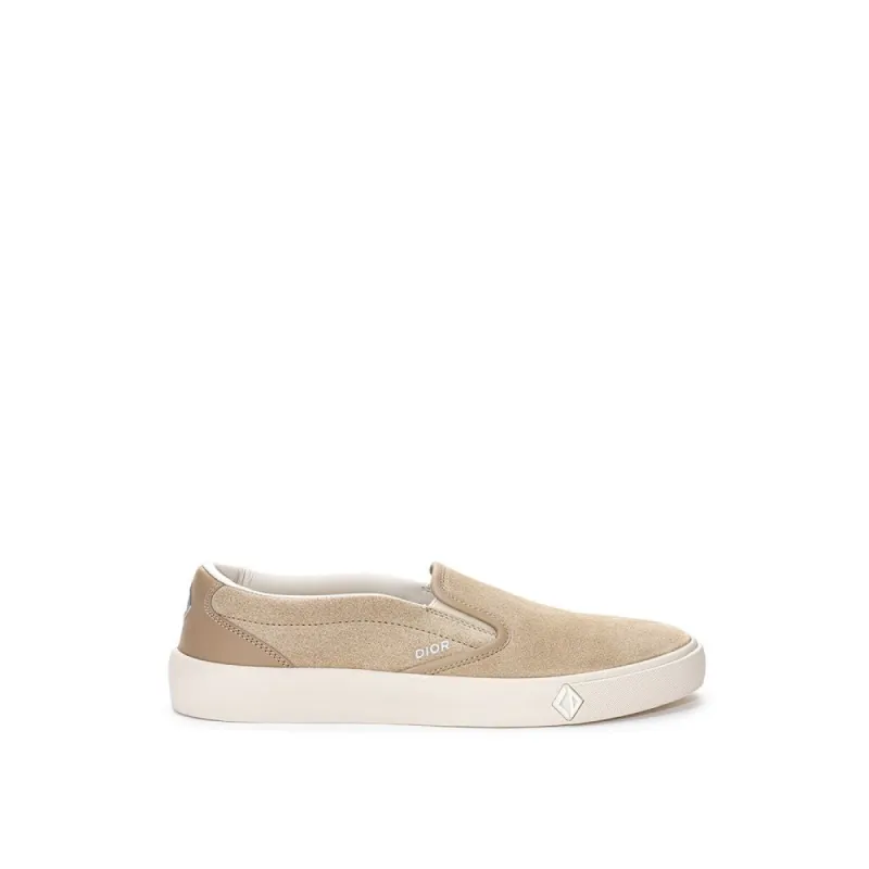 Beige Leather Sneaker sold by Louxly