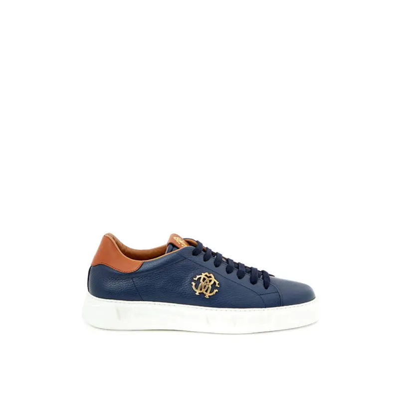 Blue Leather Sneaker sold by Louxly