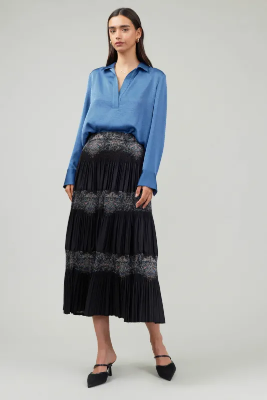 Ornate Motif Midi Skirt sold by Current Air