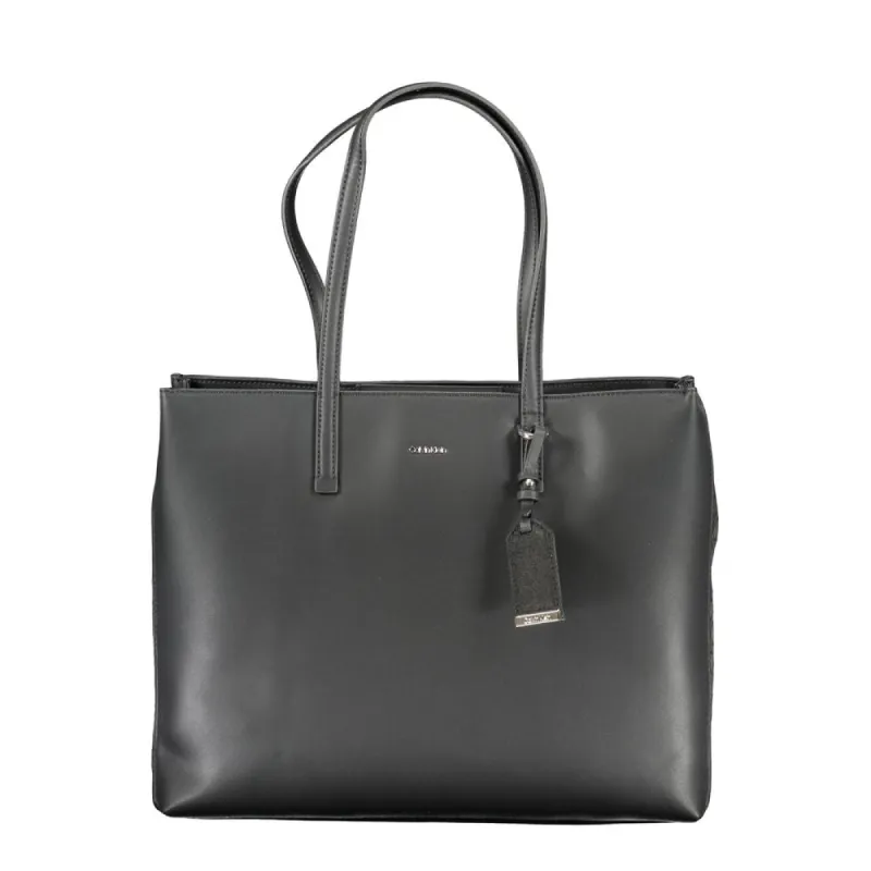 Black Polyester Handbag sold by Louxly