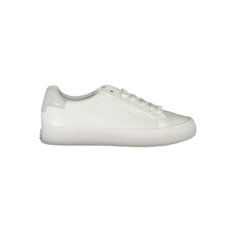 Elegant White Sneakers with Contrast Detailing sold by Louxly