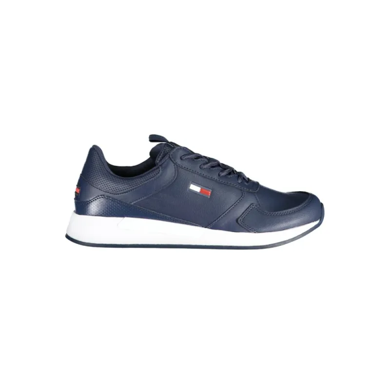 Blue Polyethylene Men Sneaker sold by Louxly