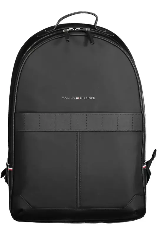 Black Polyester Men Backpack sold by Louxly