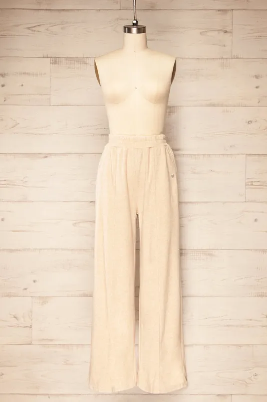Pozatik Beige | Jogger Pants w/ Elastic Waist sold by Boutique 1861