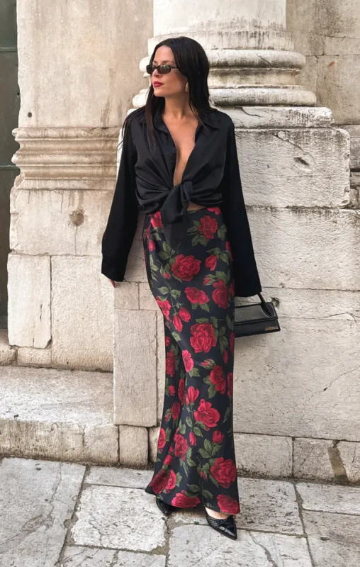 Maci Maxi Skirt ~ Send Me Roses sold by Show Me Your MuMu