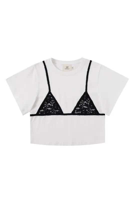 Black Lace Bikini Bod Tommy Tee sold by Fashion Brand Company