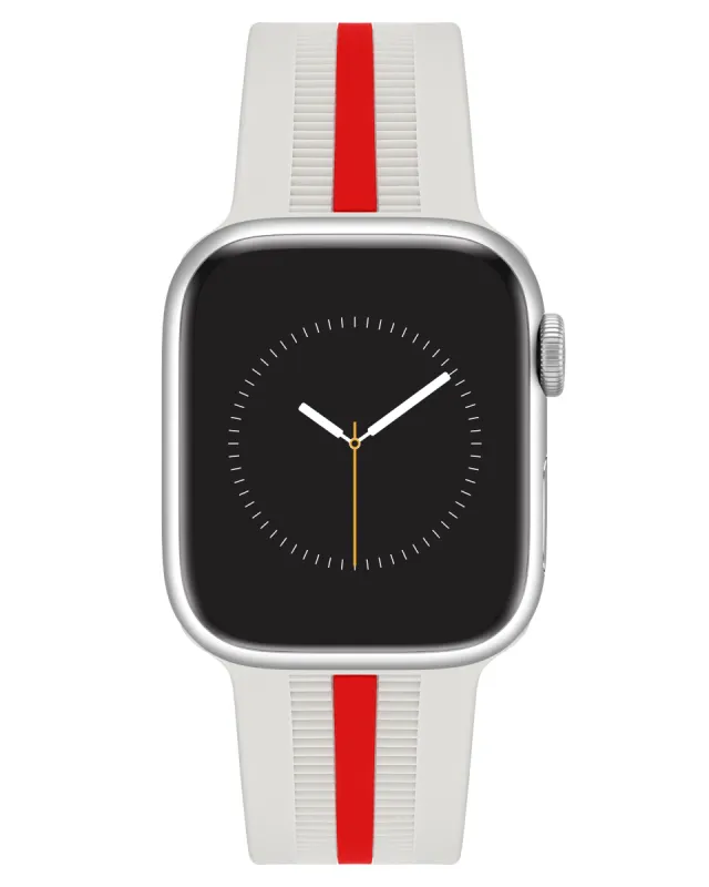 Racer Silicone Band for Apple Watch™ | Cream/Red sold by Armitron
