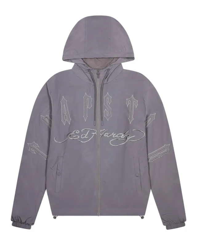 Trapstar x Ed Hardy Windbreaker - Grey | Parallel