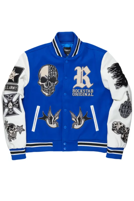 Vidar Royal Blue Varsity Jacket sold by Rockstar Original