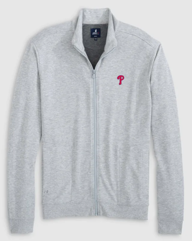 Philadelphia Phillies Holton Knit Track Jacket sold by Johnnie-O