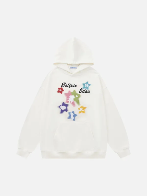 Aelfric Eden Colorful Animal Star Hoodie sold by Aelfric Eden