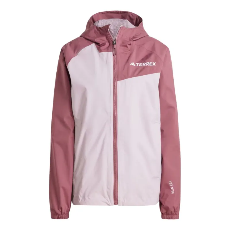 (WMNS) adidas Terrex Multi 2L RAIN.RDY Jacket 'Purple Burgundy' JG8892 sold by KicksCrew