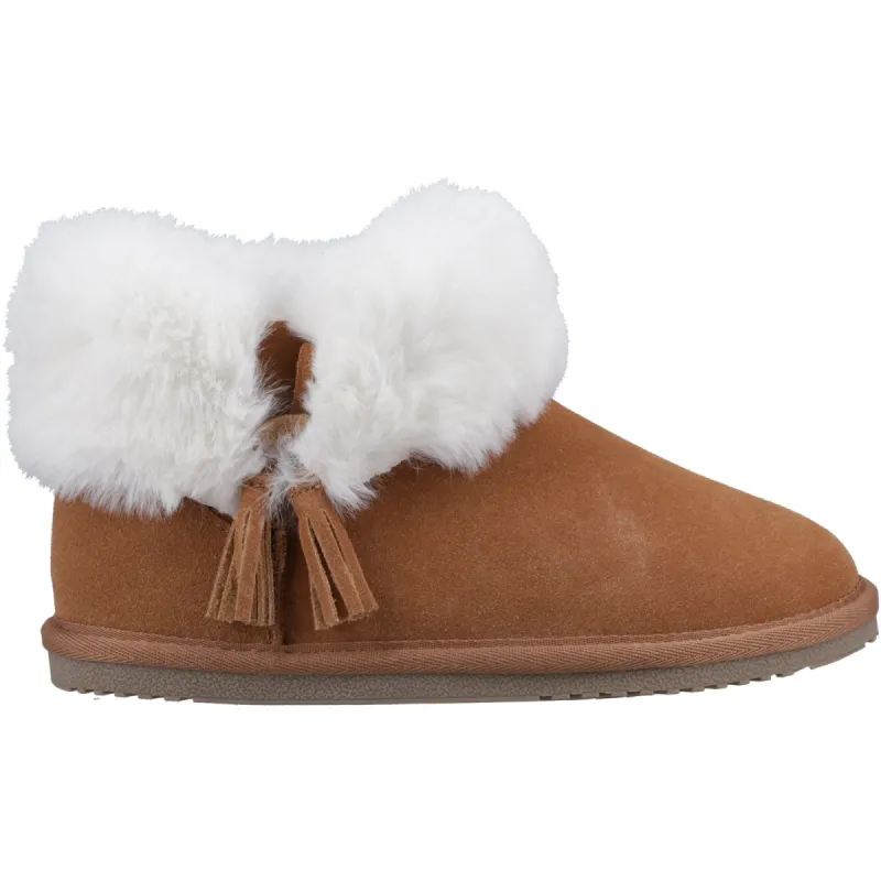 Hush Puppies AYANA Womens Slippers Tan sold by House of Slippers