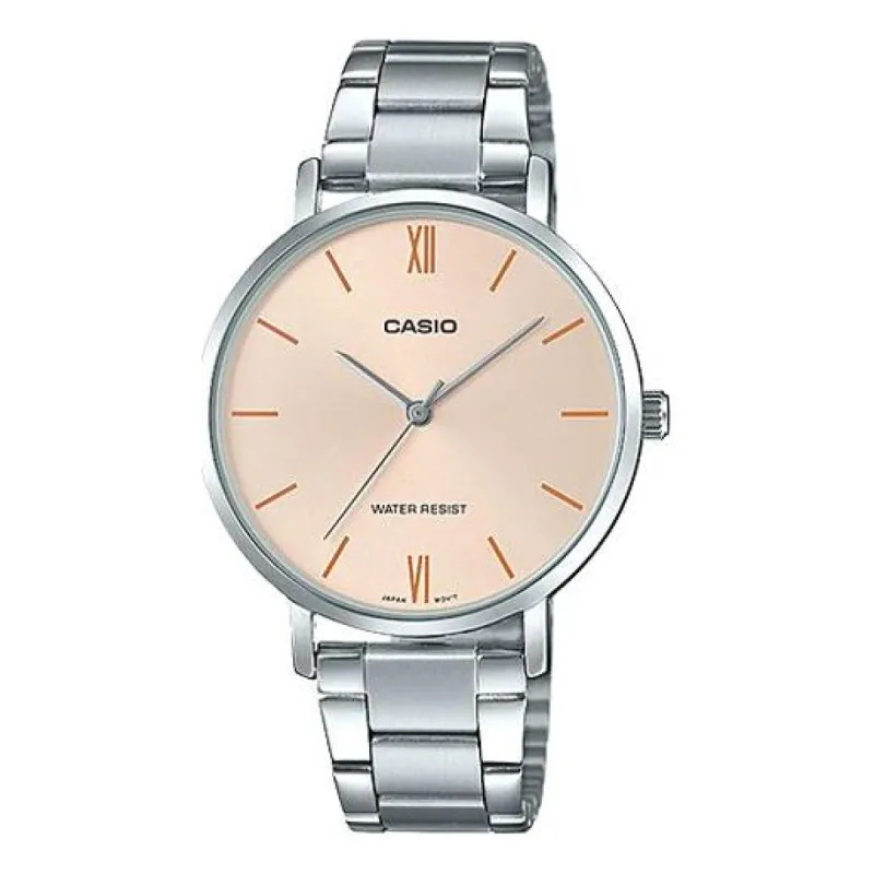 CASIO Quartz Stainless Steel Strap Waterproof Analog LTP-VT01D-4B sold by KicksCrew