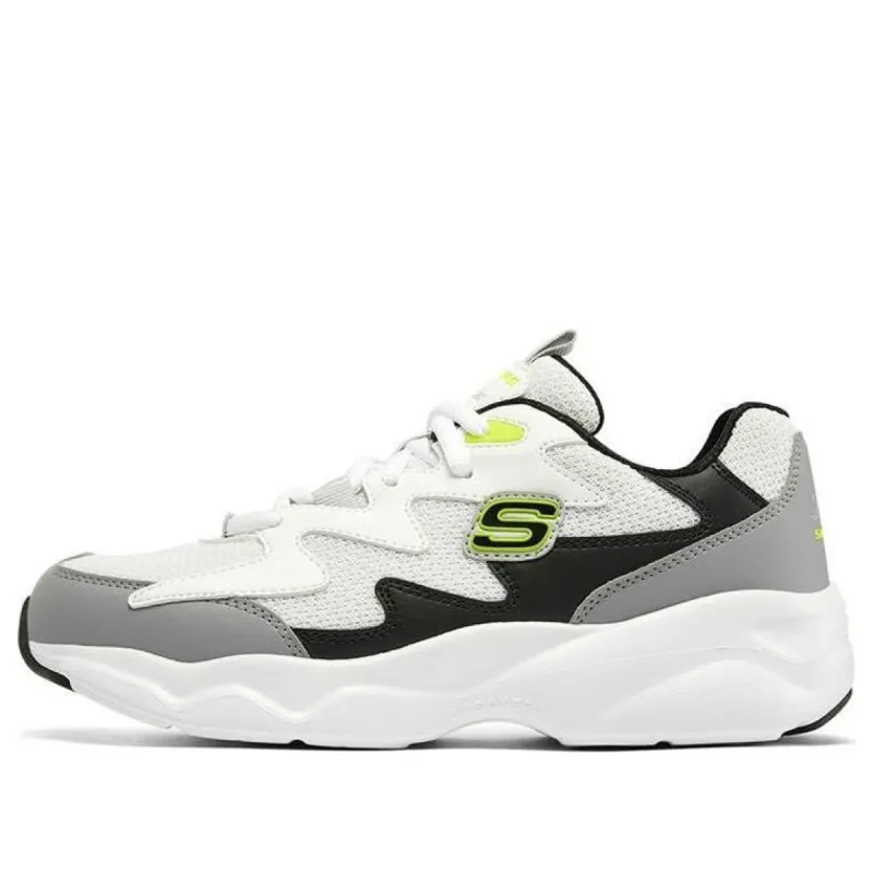 (WMNS) Skechers D'lites Airy Low-top Running Shoes White/Grey/Green 896041-WBK sold by KicksCrew