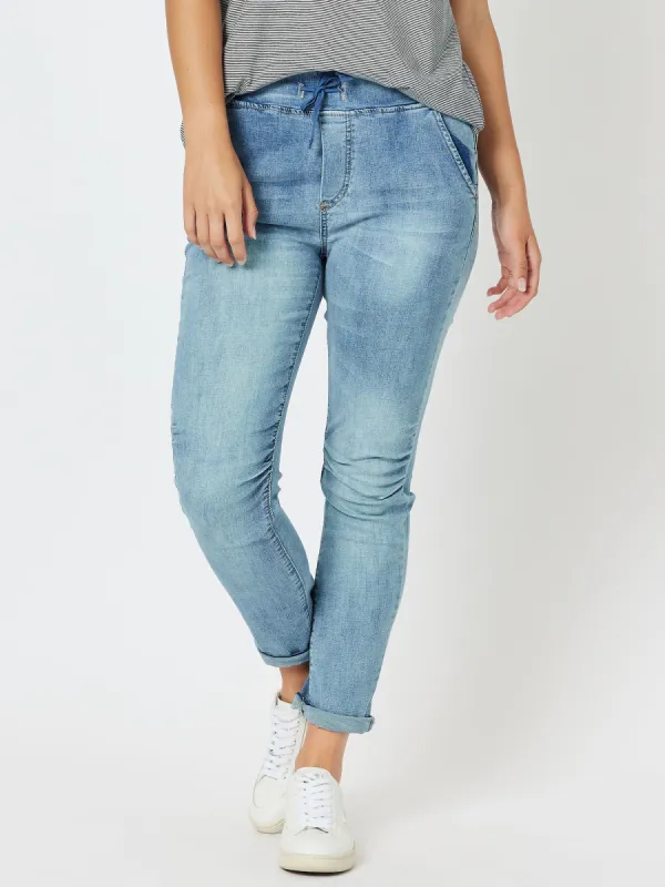 London Stretch Jogger Jean - Denim sold by RC & Co