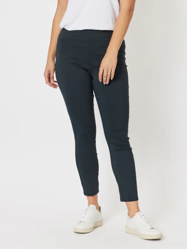 Mechanical Stretch Slim Leg Pull On Pant - Midnight sold by RC & Co