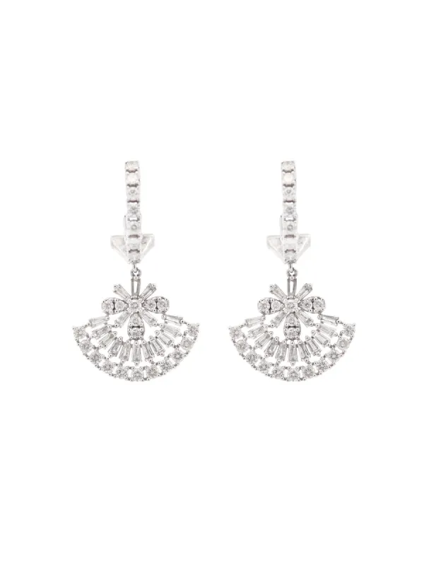 3.00ct Diamond 14K Gold Statement Dangle Drop Earrings sold by Wish Fine Jewelry
