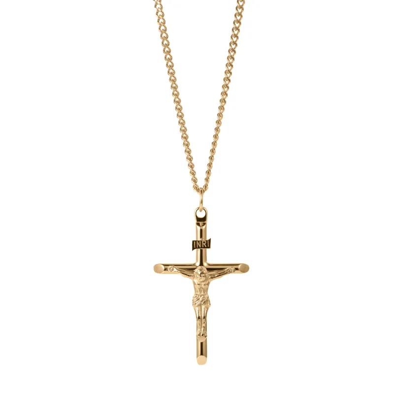 The Gold Crucifix Pendant - Essentials Collection sold by Ralph Christian