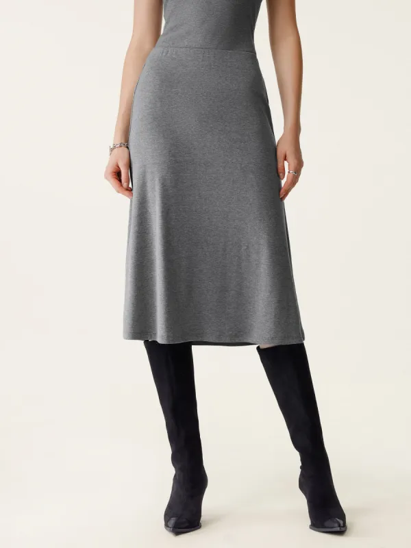 Soft Thermal Pull-On Midi Skirt sold by ogl move