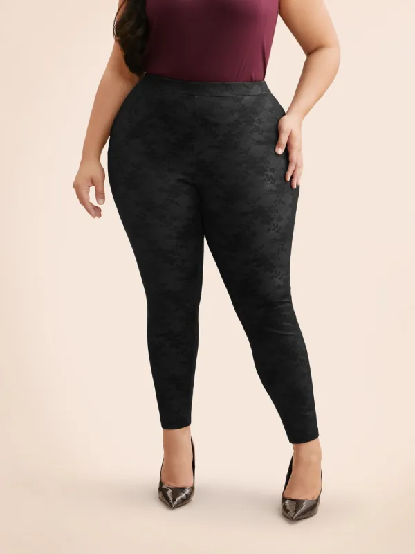 Floral Medium Stretch Skinny Leggings sold by Bloomchic