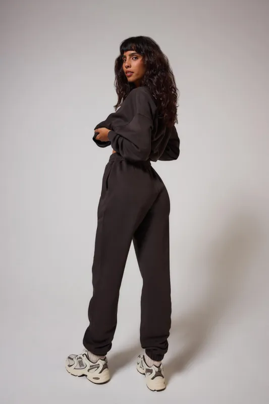 Curve Organic Cuffed Jogger - Black Coffee sold by LOVALL