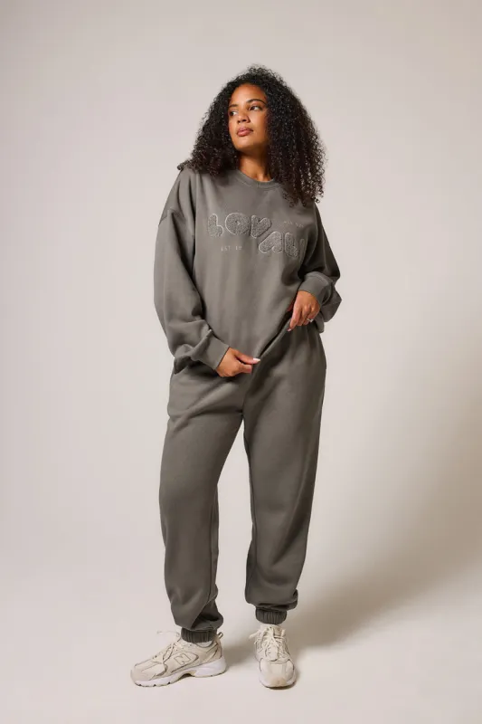 Curve ALL SZN Organic Cuffed Jogger - Slate Green sold by LOVALL