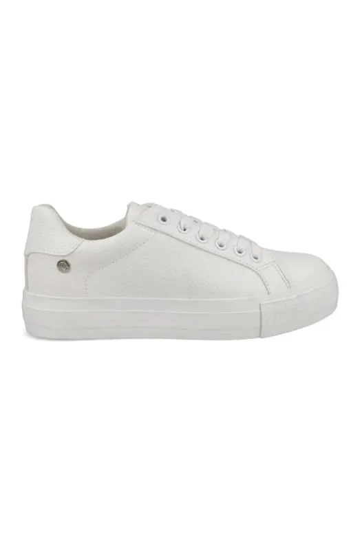 Jessie Lace Up Platform _ 150036 _ White sold by Dunns