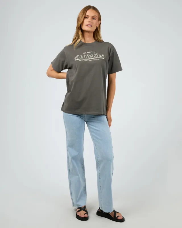 Recharge Oversized Tee Charcoal sold by edge clothing
