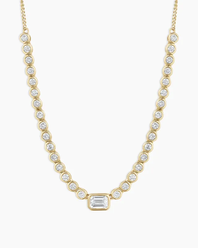 Lab Grown Diamond Emerald Row Necklace sold by Gorjana